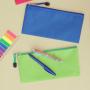 GELORY Custom Zipper Pencil Pouches Small Zipper Stationery Bags Waterproof Oxford Pencil Case Bag for Office Travel Cosmetics