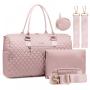LOVEVOOK 5 in1 Diaper Tote Travel Bags 5pcs High Quality Mommy Weekender Duffel Bags Ladies Overnight Bag For Women