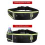 ZWY053 Marathon Tri-Compartment Water Bottle Waist Pack Polyester Lightweight Waterproof Sport Waist Bag Outdoor Running Bag