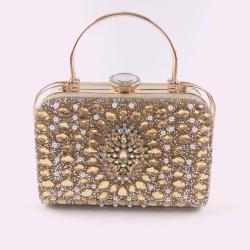 Luxury rhinestone diamond banquet handbag wedding evening clutch bags shoulder bags women's handbag bag
