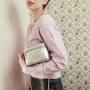 2024  New Fashion Handbags Mini Make up Box Bags Lady Chain Leather Clutch Bags Lady Design Cosmetic Purses For Women