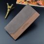 2021 high quality wholesale fashion black color leather wallets for men