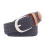 Men's stretch woven braided belt, custom canvas or leather belts for Men Casual Jeans