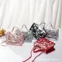 Transparent pvc women bag ladieshandbags small shoulder crossbody bag for women female fashion daisy mobile phone bag