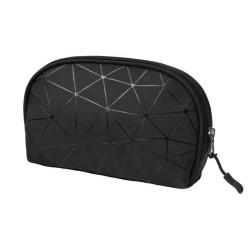 Wholesale Custom Private Label Hand Cosmetic Bags Luxury Korean Geometric Rhombus PU Cosmetic Bags