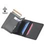 OEM036 Credit Card Holder Wallet Men Women Metal RFID Vintage Aluminium Bag Pop Up PU Leather Bank Cardholder Case New