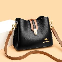 Ladies Quality Pu Leather Shoulder Bags for Women Luxury Messenger Bags for Women Designer Fashion Large Capacity Bucket Bag