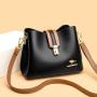 Ladies Quality Pu Leather Shoulder Bags for Women Luxury Messenger Bags for Women Designer Fashion Large Capacity Bucket Bag