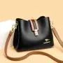 Ladies Quality Pu Leather Shoulder Bags for Women Luxury Messenger Bags for Women Designer Fashion Large Capacity Bucket Bag