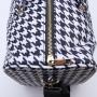 Keymay Custom Large waterproof Houndstooth Black Pink Gym Tote Bag Weekender Overnight Bags Duffle Bags for Men