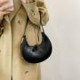 Customized Logo Half Round Hobo Sac A Main Vegan Leather Bags Shoulder Bag Hand Bags For Women