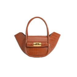2024 Crocodile Vegan Leather Lady Bucket Handbags Bird Shape Purse And Handbag For Women