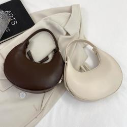 Customized Logo Half Round Hobo Sac A Main Vegan Leather Bags Shoulder Bag Hand Bags For Women
