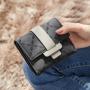 2024 Autumn New Short Wallet Korean Ins Fresh And Fashionable Flower Pattern Buckle Women's Student Zero Customs Wallet
