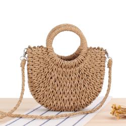 New Designer Wholesale Women Handbags Manufacturer Customs  Handbag Handmade Customized Woven Straw Beach Tote Bag