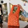 Hot Sales Bolsos De Mujer Mesh Cotton Bag Beach Bag Fruit Bags For Girls