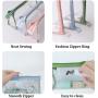 Gelory Waterproof Transparent Pencil Case PVC Clear Zipper Travel Cosmetic Bag Multi-Purpose School Pen Pencil Pouch