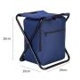 Customized Logo Outdoor Travel Storage Camping Folding Fish Beach Seat Backpack Cooler Bag with Chair
