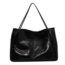 Casual large bag, new trendy fashion, simple ins women's bag, shoulder bag, large capacity commuting tote bag