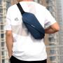 New Men's Waist Pack Outdoor Running Mobile Bag Multi functional Large Capacity Chest Bag Casual One Shoulder Crossbody Bag