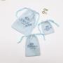 Custom Logo Printed Jewelry Cotton Pouch Small Cosmetic Gift Storage Muslin Packaging Drawstring Cotton Bag