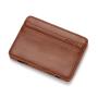 Leather Credit Card Holder Men Card Holder Wallet Minimalist Carteras Mujer Money Clip Front Pocket Wallet Cartera De Hombre