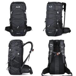 ZF113 Outdoor Sports Bag Men 50 Litres Mountaineering Hiking  Camping Backpack Women Nylon Breathable Wear Reducing Travel Bag