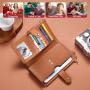 2024 New PU Leather Wallet Women's Long Multifunctional Simple Zipper Clutch Bag Mobile Phone Bag Wallet