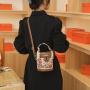 KBW149 2023 new net red bear graffiti bucket bag trendy versatile handbag high quality personality shoulder bag