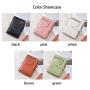 ZWY020 New Daily Women Short Wallet Fashion PU Leather Zipper Clutch Card Case Multi-Card Solid Color Lightweight Coin Purse