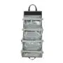 4-in-1 Hanging Toiletry Bag Travel Toiletries Bag for Women & Men - Roll Up Compact Cosmetic Kit with Hook | Waterproof