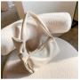 Wholesale Pure Color Bow Knot Shoulder Bag Pearl Zip Soft Leather Messenger Bag Luxury Underarm Hand Bags Dumpling Purses