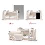 LOVEVOOK casual hot sale transparent bags women PVC clear shoulder crossbody bag summer purse card holder for ladies handbag set