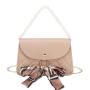 2024 New Mini Fashionable Lady's Embroidered Shoulder Bag Small Square Beaded Bow with Single Chain Portable DIY Accessories