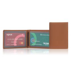 Customized leather bifold wallet card holder men card bag pu leather slim card holder wallet