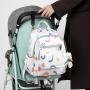 ZR467 New Mother Backpack Portable Travel Nylon Mommy Bag Bottle Diaper Multi-compartment Bottle Diaper Mother And Baby Bag