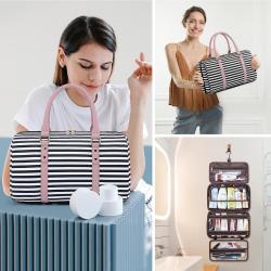 Large Makeup Organizer Hanging Bathroom Wash Case Detachable Cosmetic Bag Travelling Essentials Travel Toiletry Bag for Women