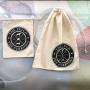 Custom Logo Muslin Cotton Drawstring Packaging Bag Natural Gift Packaging Pouch