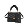 Korean embroidery line texture women's bag 2024 new shoulder bag woman satchel personality tide ladies handbag small square bag