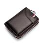 customs wallet Genuine Leather Men Women Purse Card Holder Wallets Leather  credit card holder ID card wallet bifold zipper