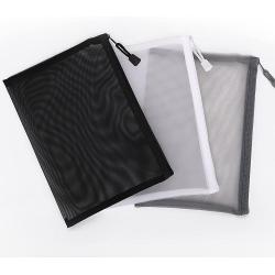 Multipurpose Nylon Mesh Cosmetic Bag Net Storage Pouch Bag For Cosmetic School Office Supplies And Travel Accessories