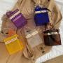 Acrylic Women Handbag Candy Color Chain Sling Chain Transparent Box Handbag Clear Acrylic Handbag Box