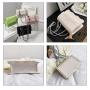 KBW412 Retro Women Bag 2023 New PU Solid Color Simple Fashion Casual Bag Chain Ladies Shoulder Crossbody Square Bag