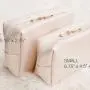 The New Customized Solid Makeup Clutch PU Leather Birthday Gift Waterproof Travel Cosmetics Bag With Double Zipper 2024