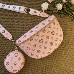 Fashion waist bag two sets 2024 custom logo crossbody bag for women Guangzhou women's new wholesale ladies shoulder bag