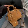 Candy Color Female 2024 New Fashion Retro Tote Shell Bag Casual Single Shoulder Crossbody Bag Female