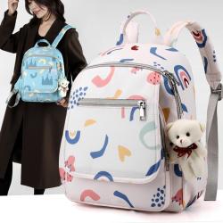 ZR467 New Mother Backpack Portable Travel Nylon Mommy Bag Bottle Diaper Multi-compartment Bottle Diaper Mother And Baby Bag