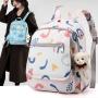 ZR467 New Mother Backpack Portable Travel Nylon Mommy Bag Bottle Diaper Multi-compartment Bottle Diaper Mother And Baby Bag