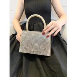 Small women clutch bags rhinestone dinner dress evening bag clutch purse with metal handle and chain dinner handbags for women