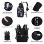 LOVEVOOK 2022 waterproof rolltop backpack 17.3  rose laptop compartment large university students travel women laptop backpacks